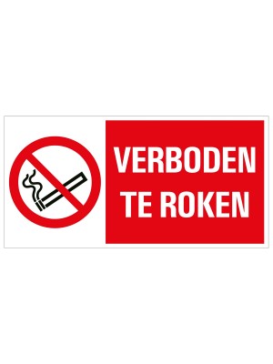 Veiligheidspictogram - Verboden te roken - combibord