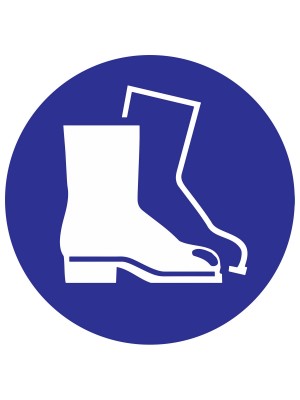 Veiligheidspictogram - Veiligheidsschoenen dragen - bord