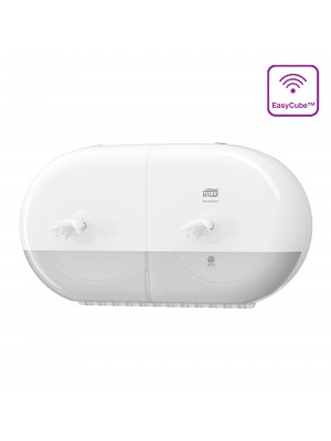 Tork SmartOne® Twin Mini toiletrol dispenser wit 682000
