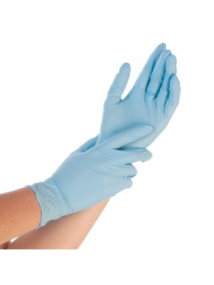 Soft-Nitril handschoen blauw poedervrij 100 stuks [S-XL]