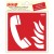 Veiligheidspictogram - Telefoon voor brandalarm - vinyl