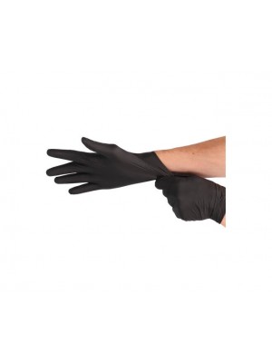 Soft-Nitril Handschoen Poedervrij Zwart maat XL