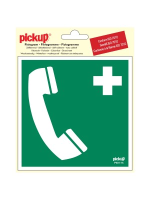 Veiligheidspictogram - Telefoon voor redding/1e hulp - vinyl