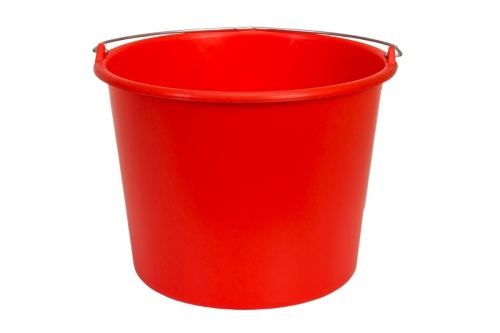 Emmer 12 Liter met knopbeugel en literscala